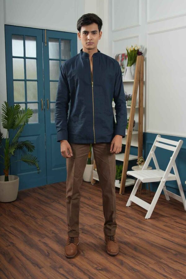 Blue Noir Linen shirt