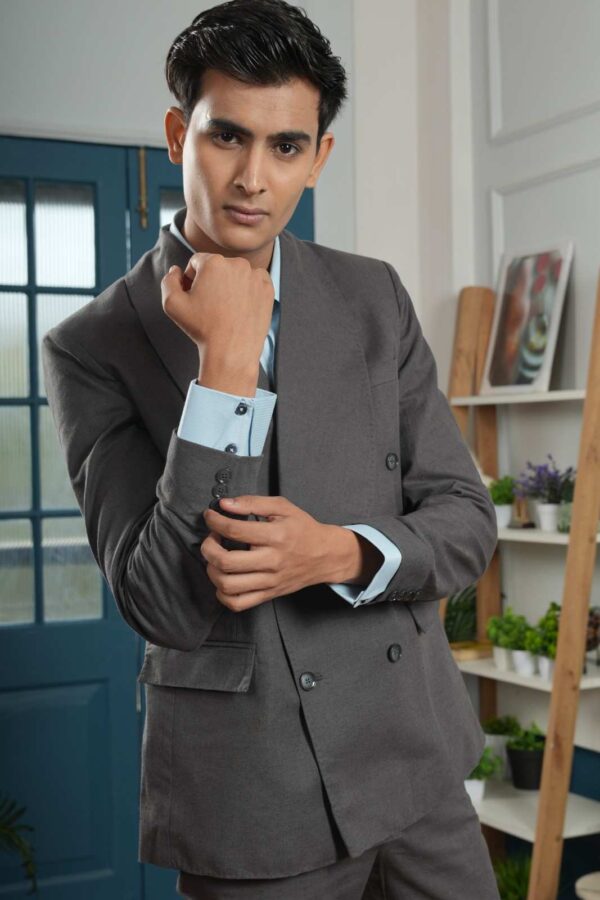 Stone Wash Double Brested Blazer